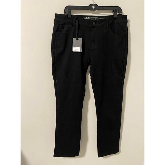 New NBT Straight Leg Black Motorcycle Jean Pants Size 32/32 - Picture 1 of 5